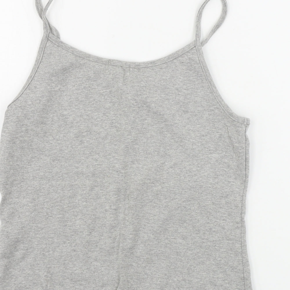 Look Womens Grey Basic Tank Size 12