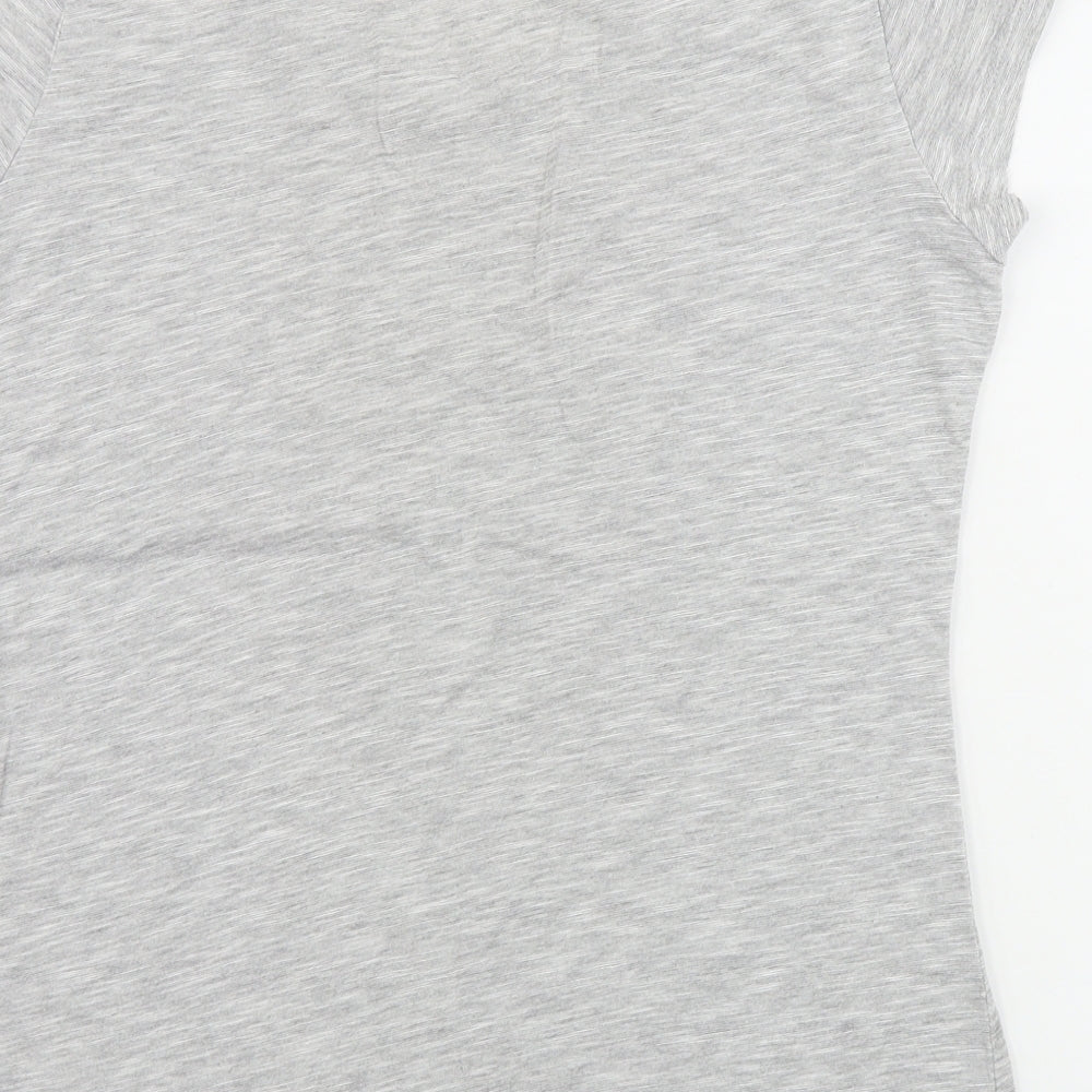 Dorothy Perkins Womens Grey Basic T-Shirt Size 10