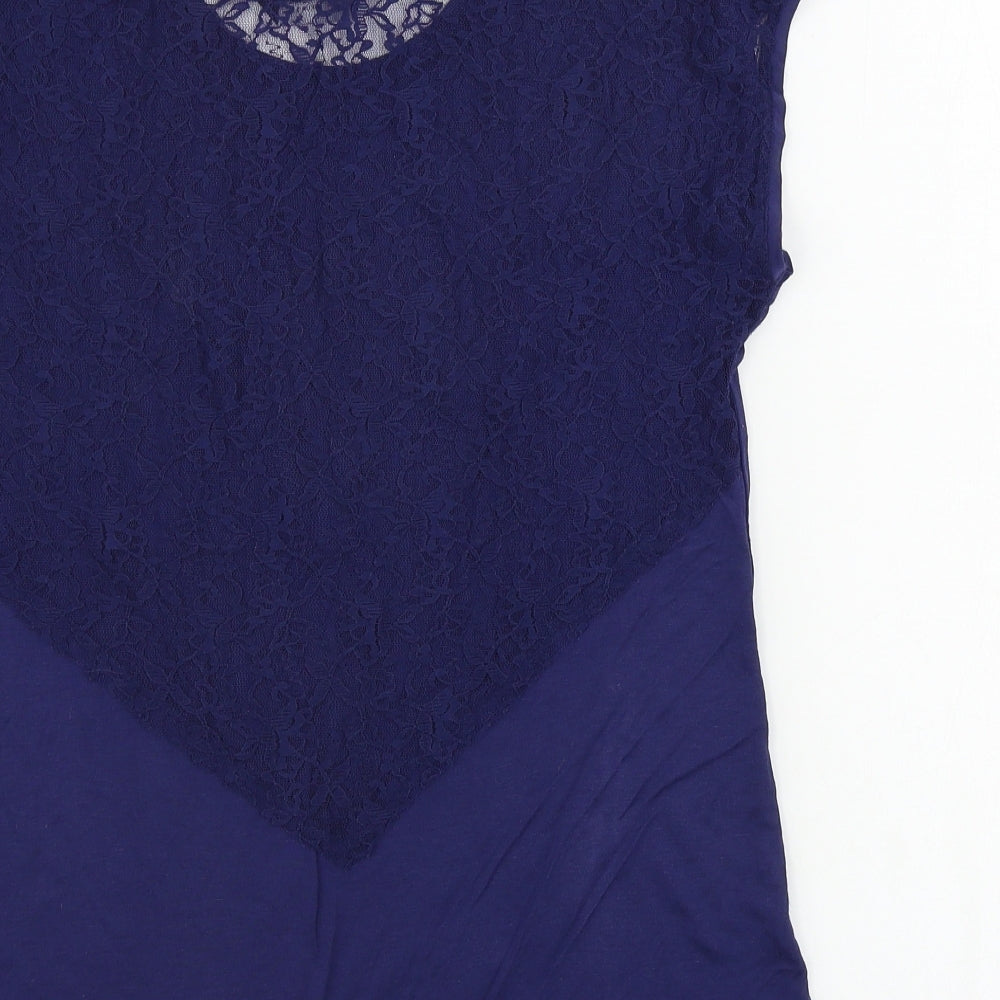 Dorothy Perkins Womens Blue Basic Tank Size 10
