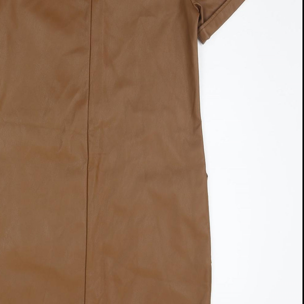 Primark Womens Brown A-Line Size 10