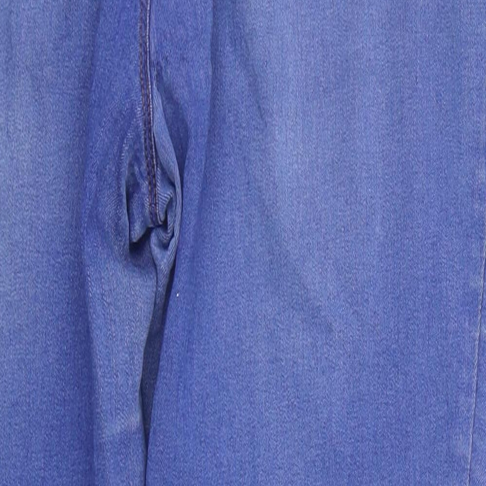 /DENIEM Womens Blue Straight Jeans Size 12 L25 in