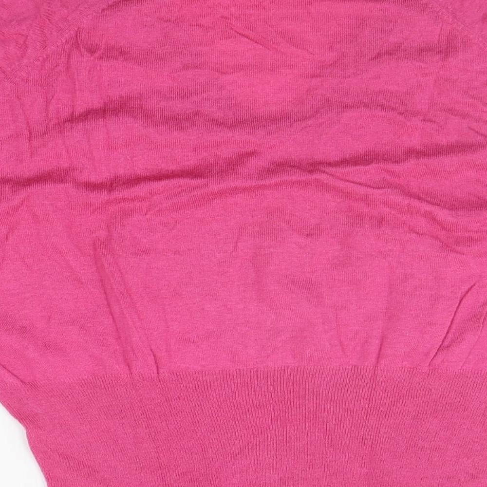 Principles Womens Pink Striped Pullover Jumper Size 14