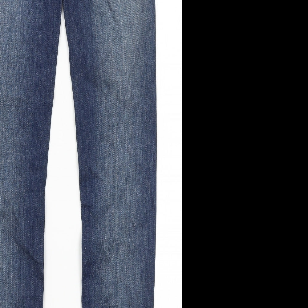 Preworn Girls Blue Skinny Jeans Size 14 Years