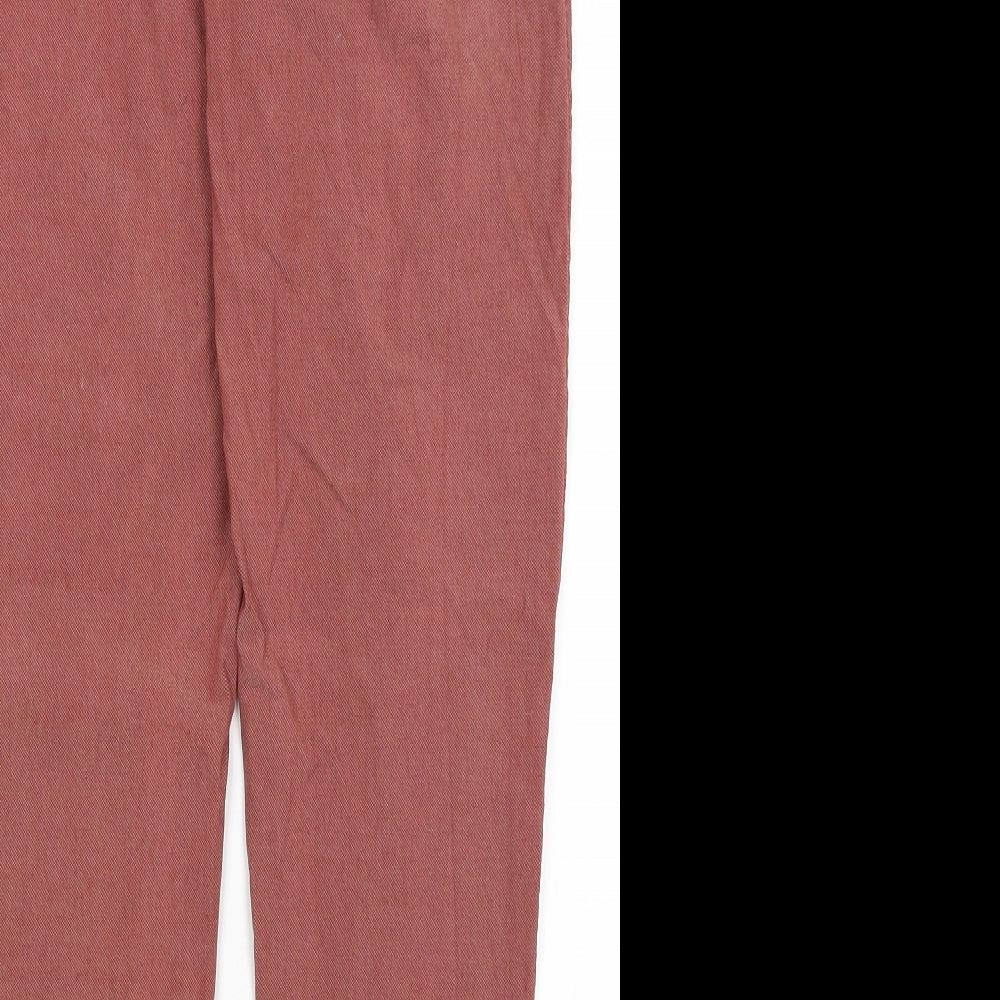 Preworn Womens Red Trousers Size 10 L27 in