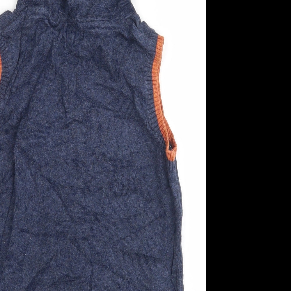 Next Boys Blue Vest Jumper Size 2 Years
