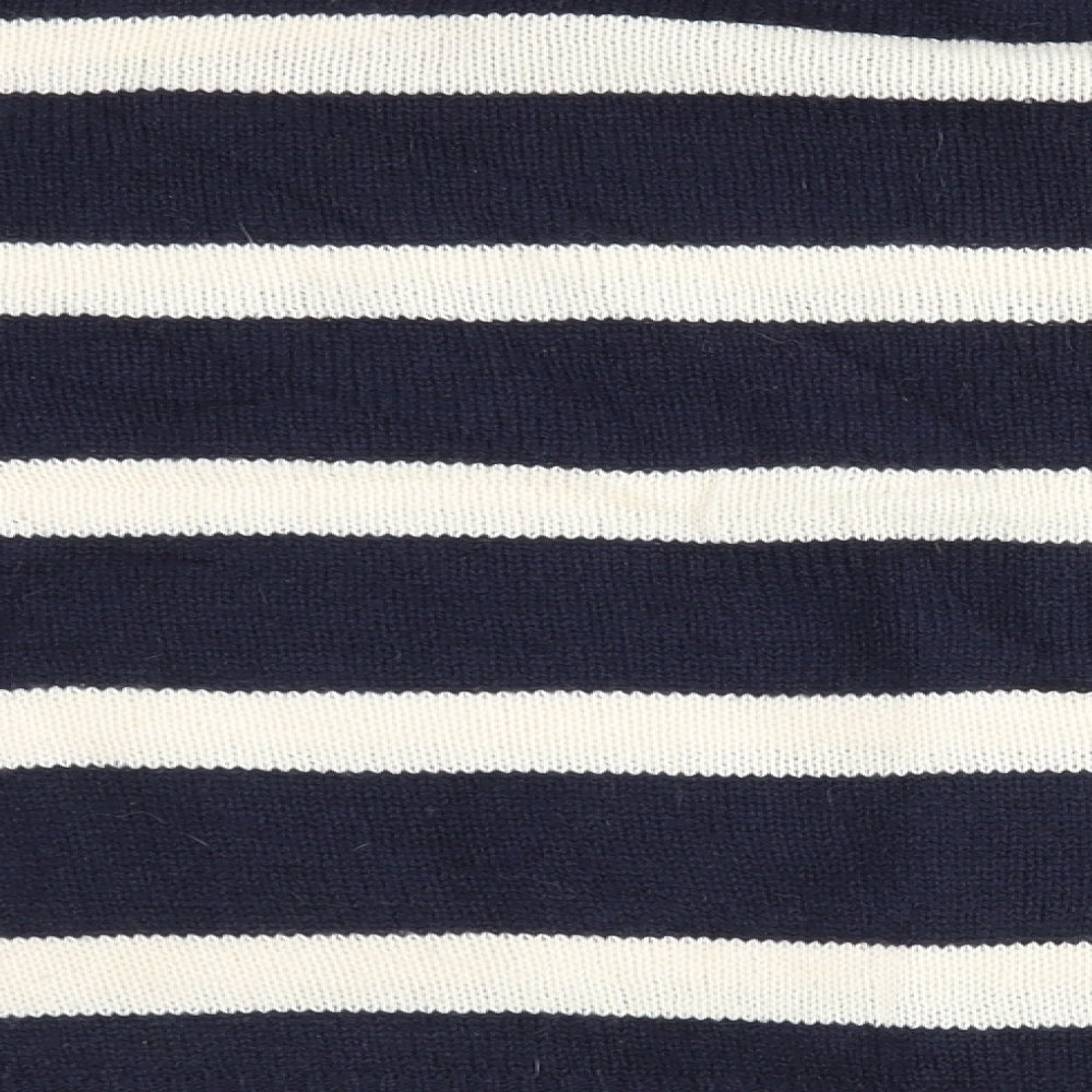 Brave Soul Womens Multicoloured Striped Henley Jumper Size XS