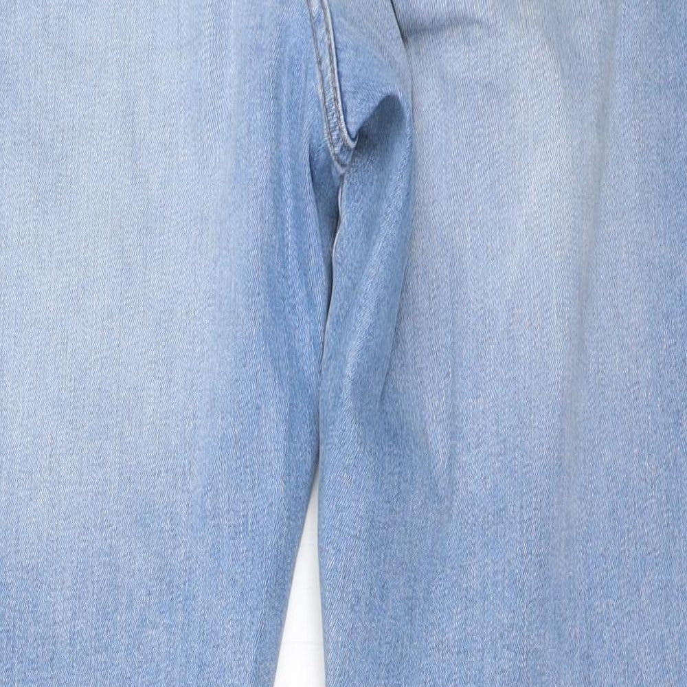 Marks & Spencer Womens Blue Denim Straight Jeans Size 36 in L27.5 in