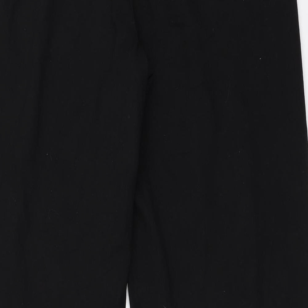 Marks & Spencer Womens Black Trousers Size 14 L29.5 in