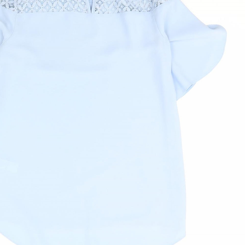F&F Womens Blue Basic Blouse Size 6