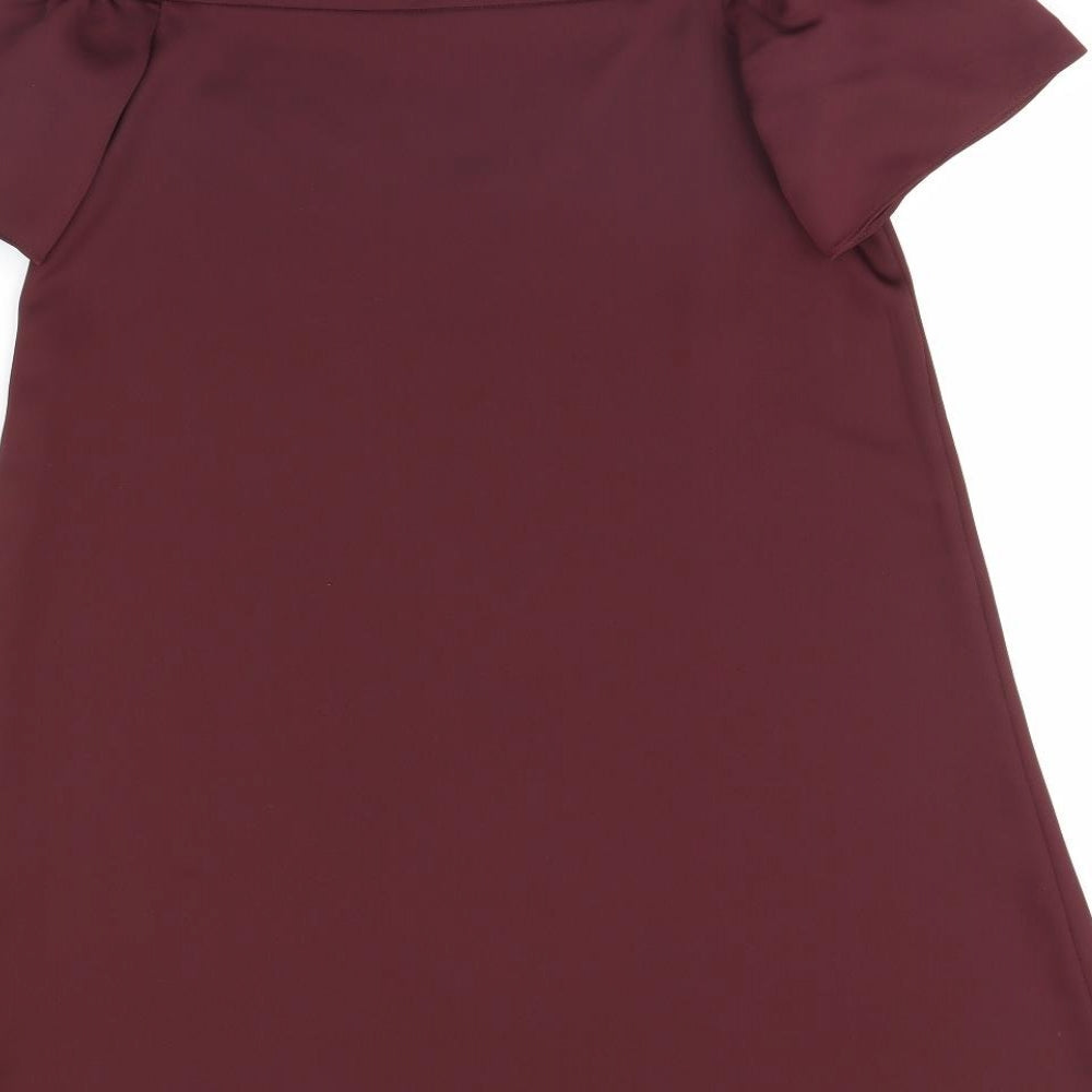 New Look Womens Purple Basic Blouse Size 6