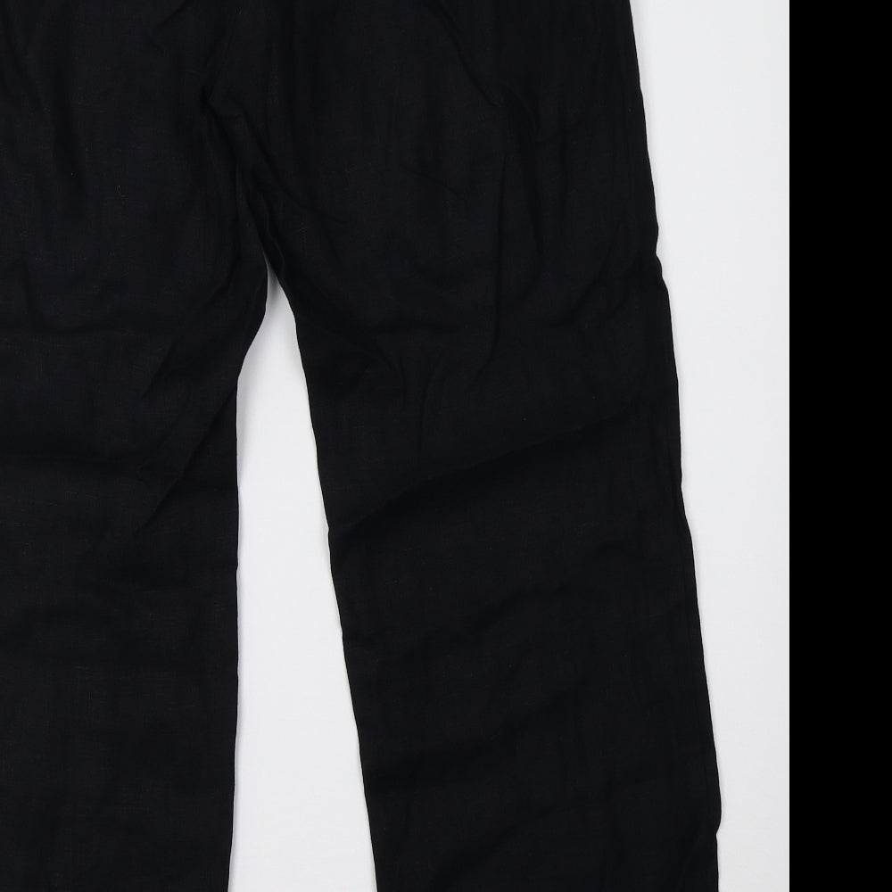 Marks and Spencer Womens Black Trousers Size 14 L29 in