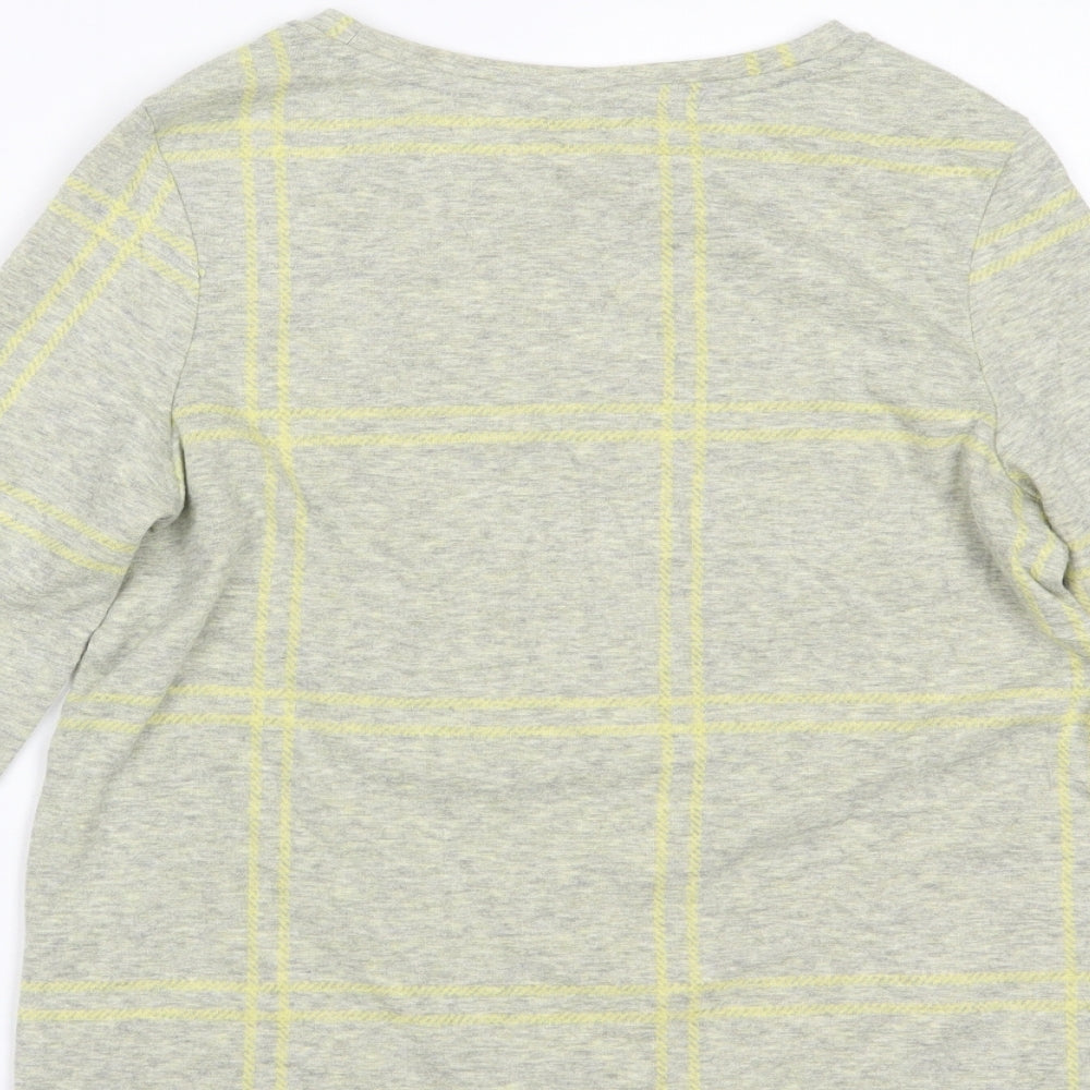 TU Womens Yellow Basic Blouse Size 8