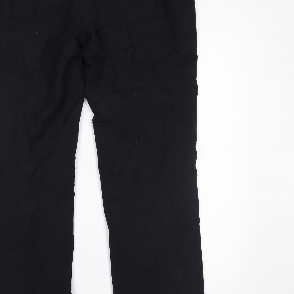 Marks & Spencer Womens Black Trousers Size 12 L29 in