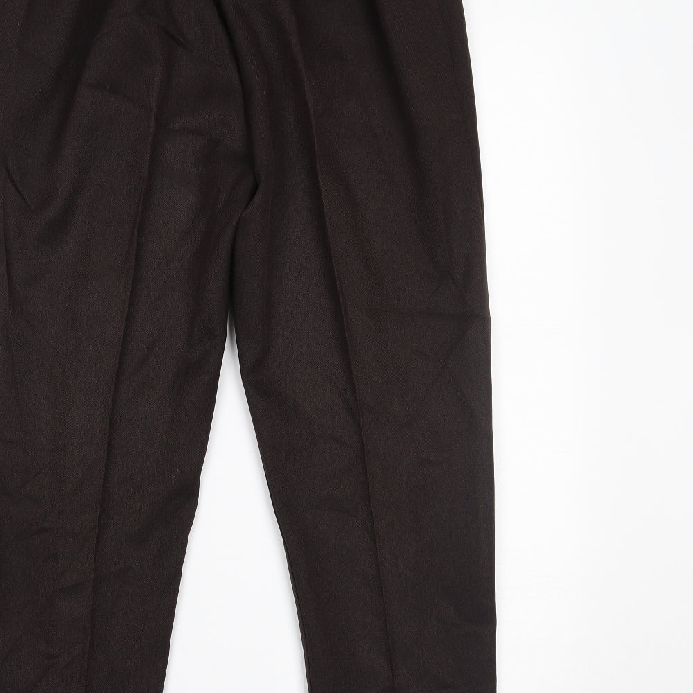 Preworn Womens Brown Trousers Size 16 L24 in
