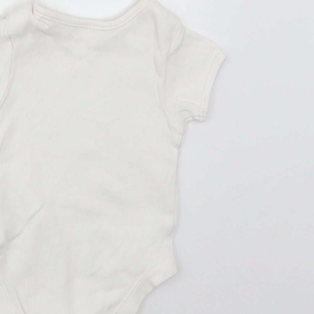 George Baby White Babygrow One-Piece Size Newborn