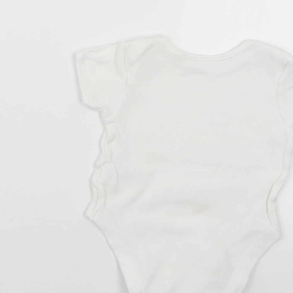 George Baby White Babygrow One-Piece Size 0-3 Months