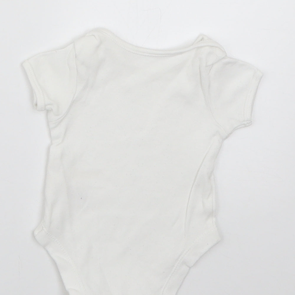 George Baby White Babygrow One-Piece Size Newborn