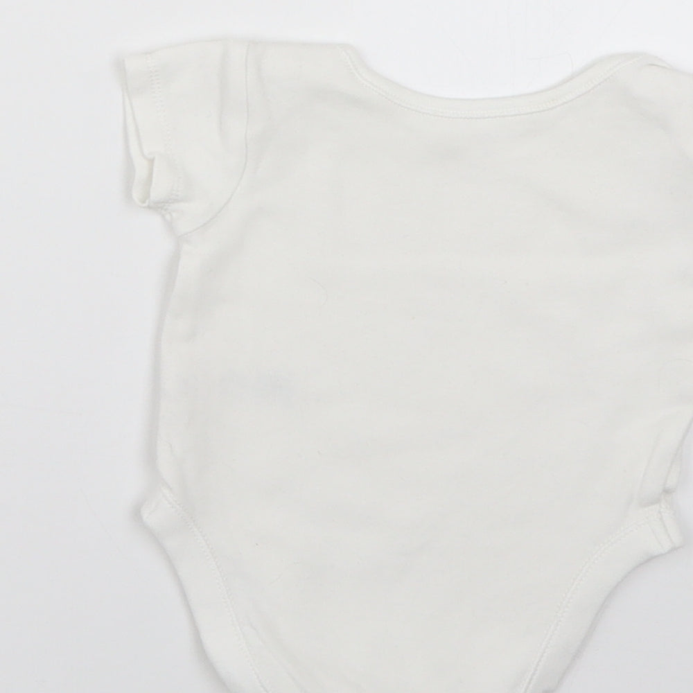 Nutmeg Baby White Babygrow One-Piece Size 0-3 Months