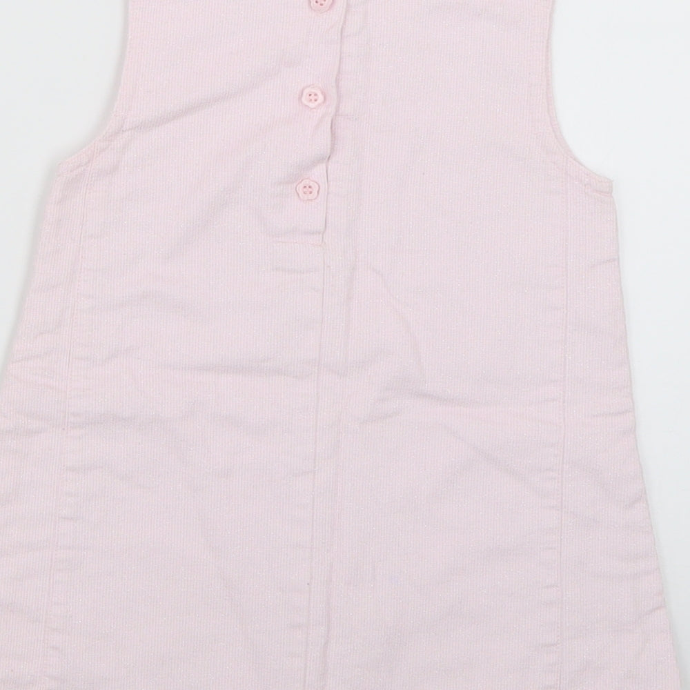 TU Baby Pink Geometric Jumper Dress Size 9-12 Months - Christmas