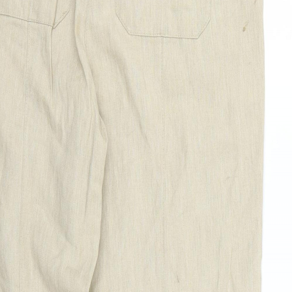 comfort Womens Beige Trousers Size 16 L24 in