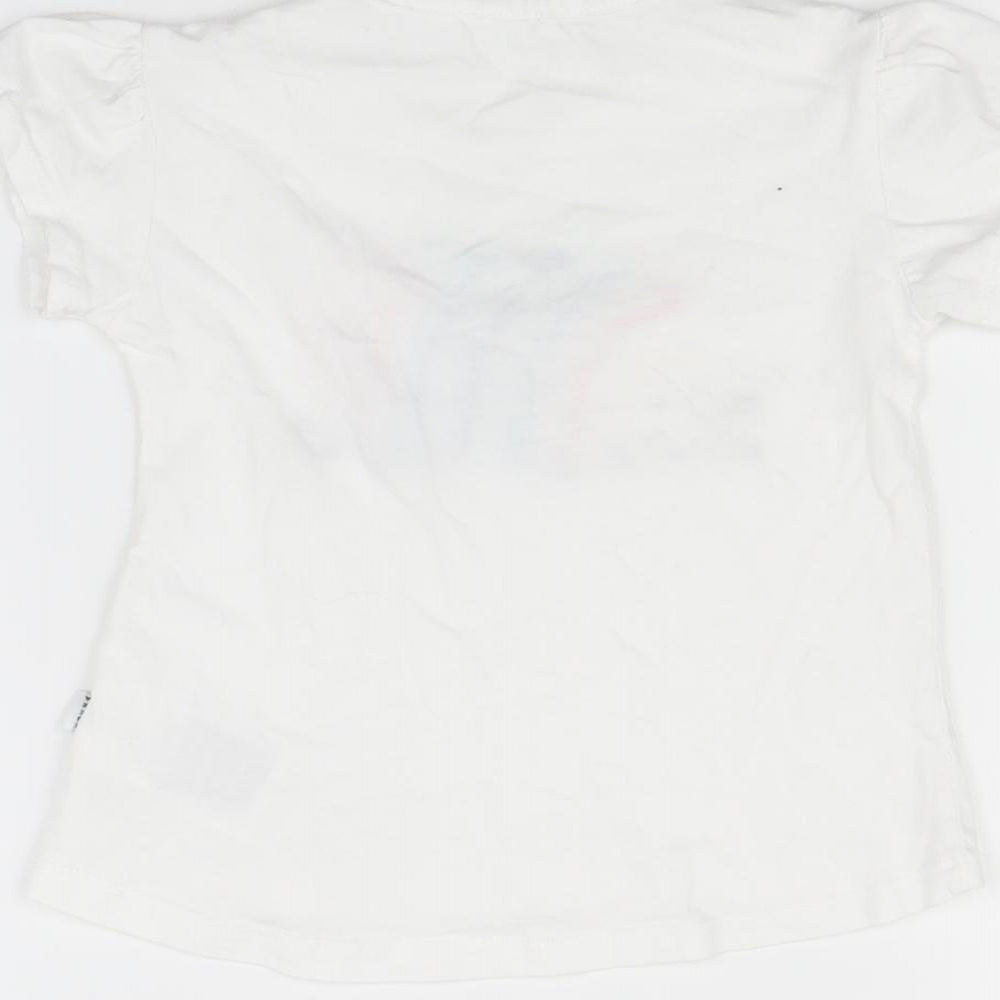 Kueza Baby White Basic T-Shirt Size 18-24 Months - Hedgehog