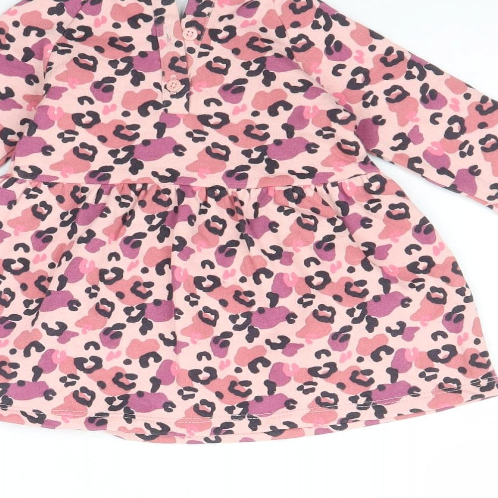 F&F Baby Pink Animal Print Fit & Flare Size 3-6 Months