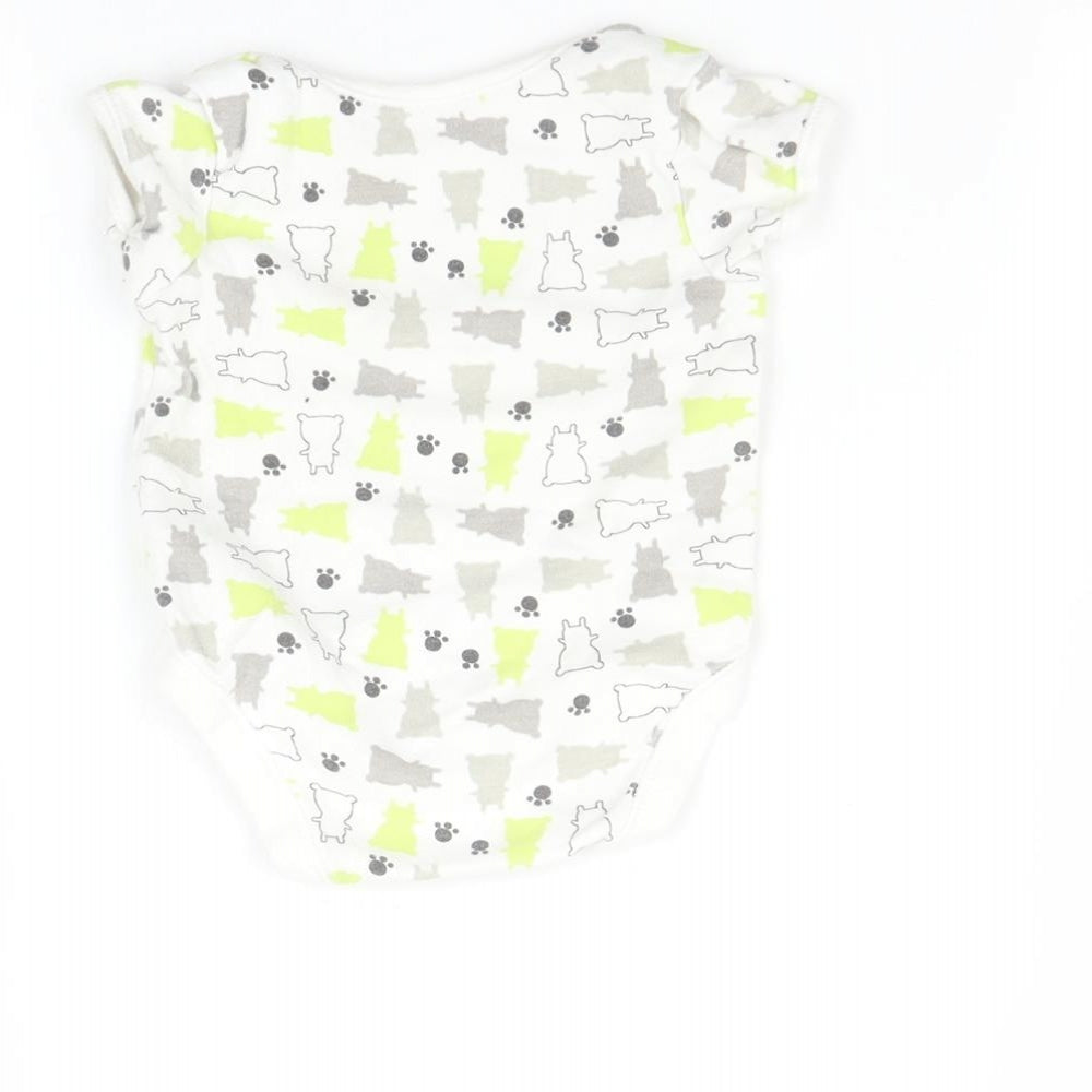 George Baby Multicoloured Romper One-Piece Size 0-3 Months - Bunny print