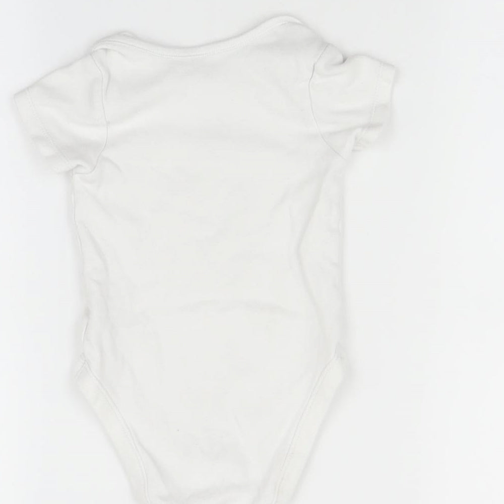 George Baby White Babygrow One-Piece Size 9-12 Months - Minnie Mouse