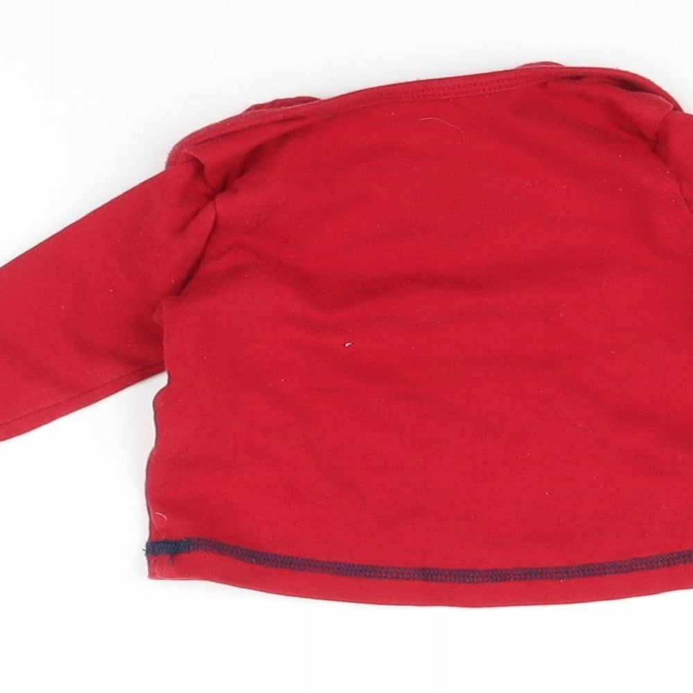 George Baby Red Pyjama Top Size 0-3 Months - Christmas top
