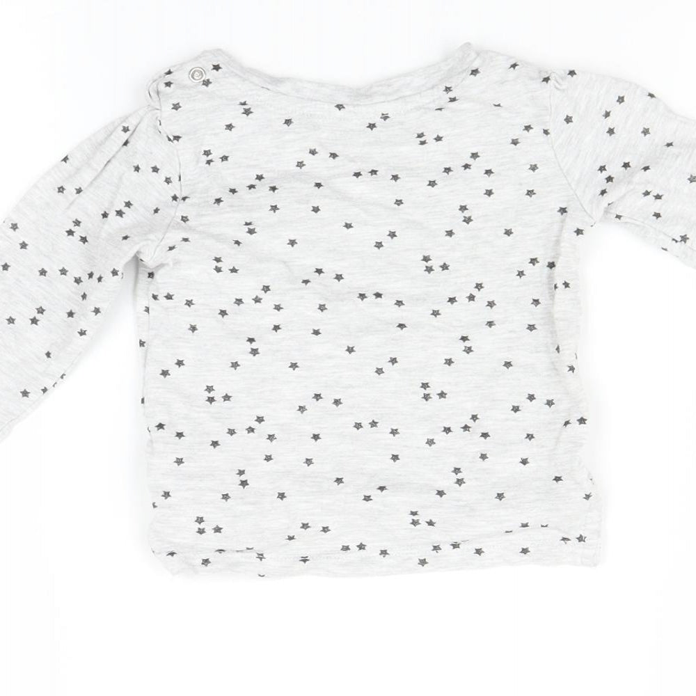 Primark Baby Grey Basic T-Shirt Size 6-9 Months