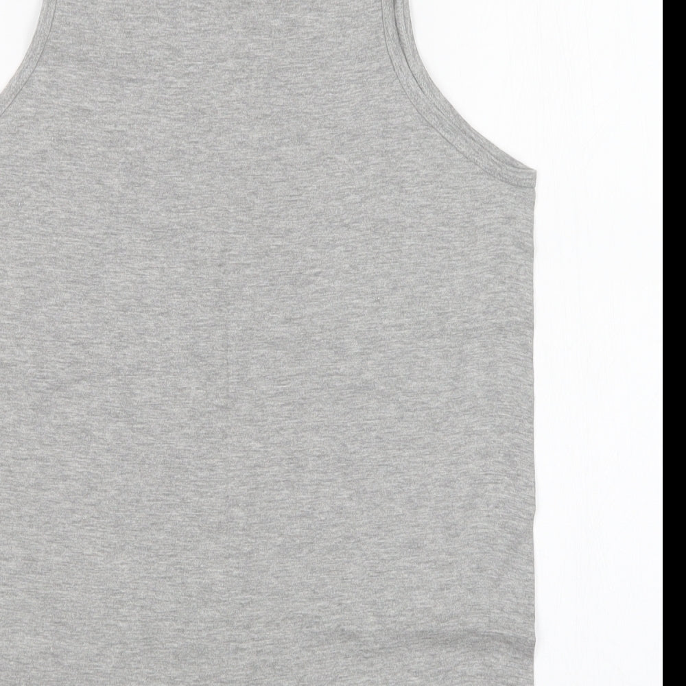 Authentic Authentic U-Wear Womens Grey Basic Tank Size L