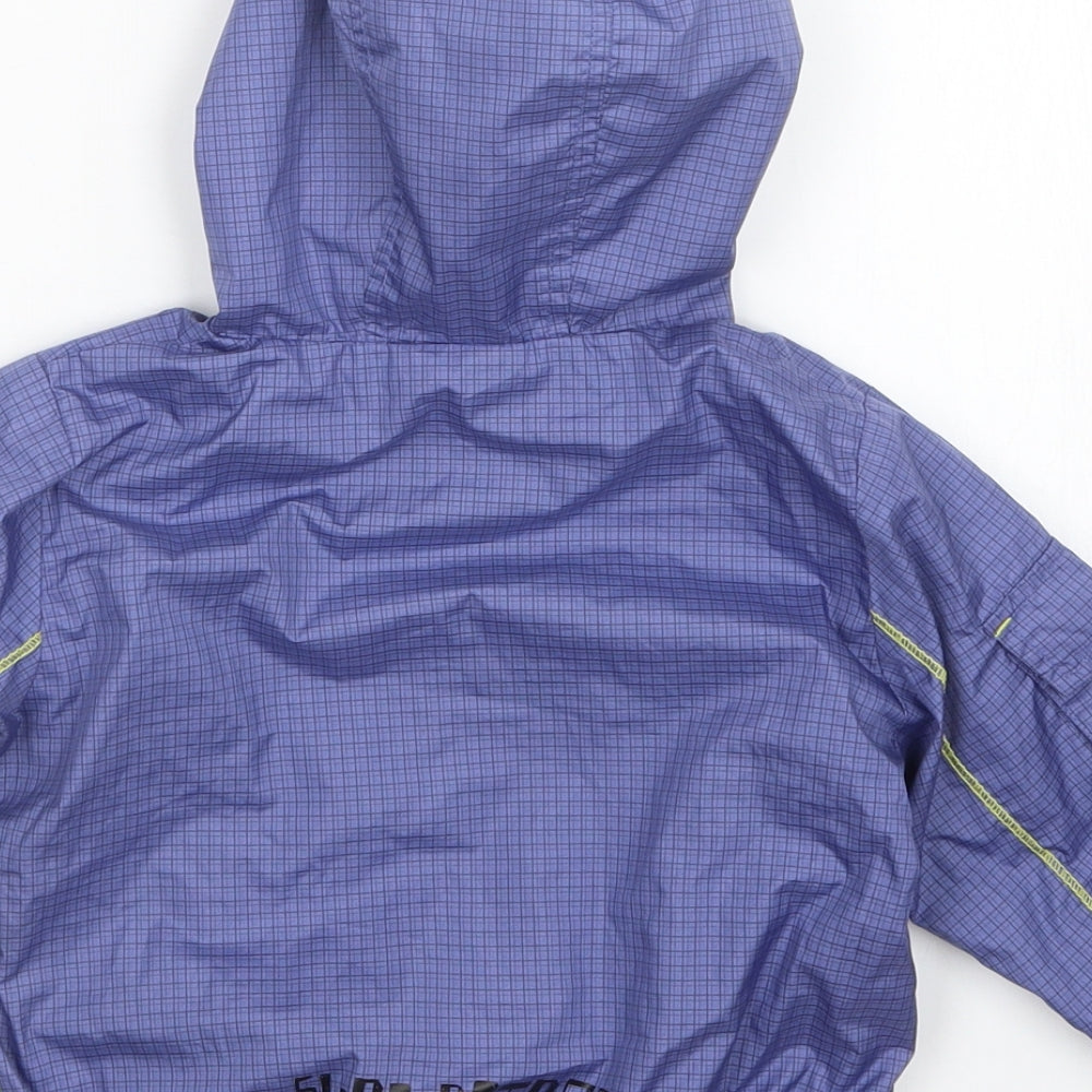 coccodrillo Boys Purple Check Jacket Size 18 Months