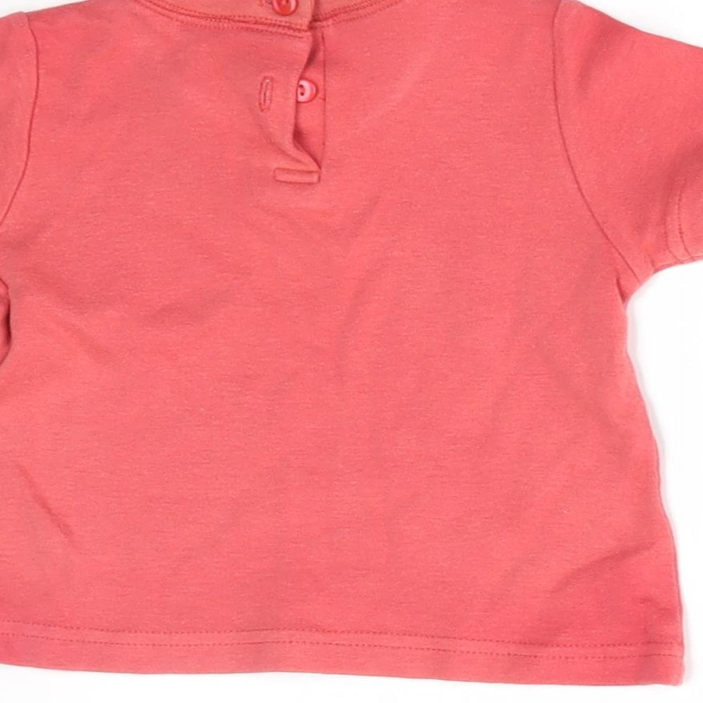 George Baby Red Basic T-Shirt Size 3-6 Months
