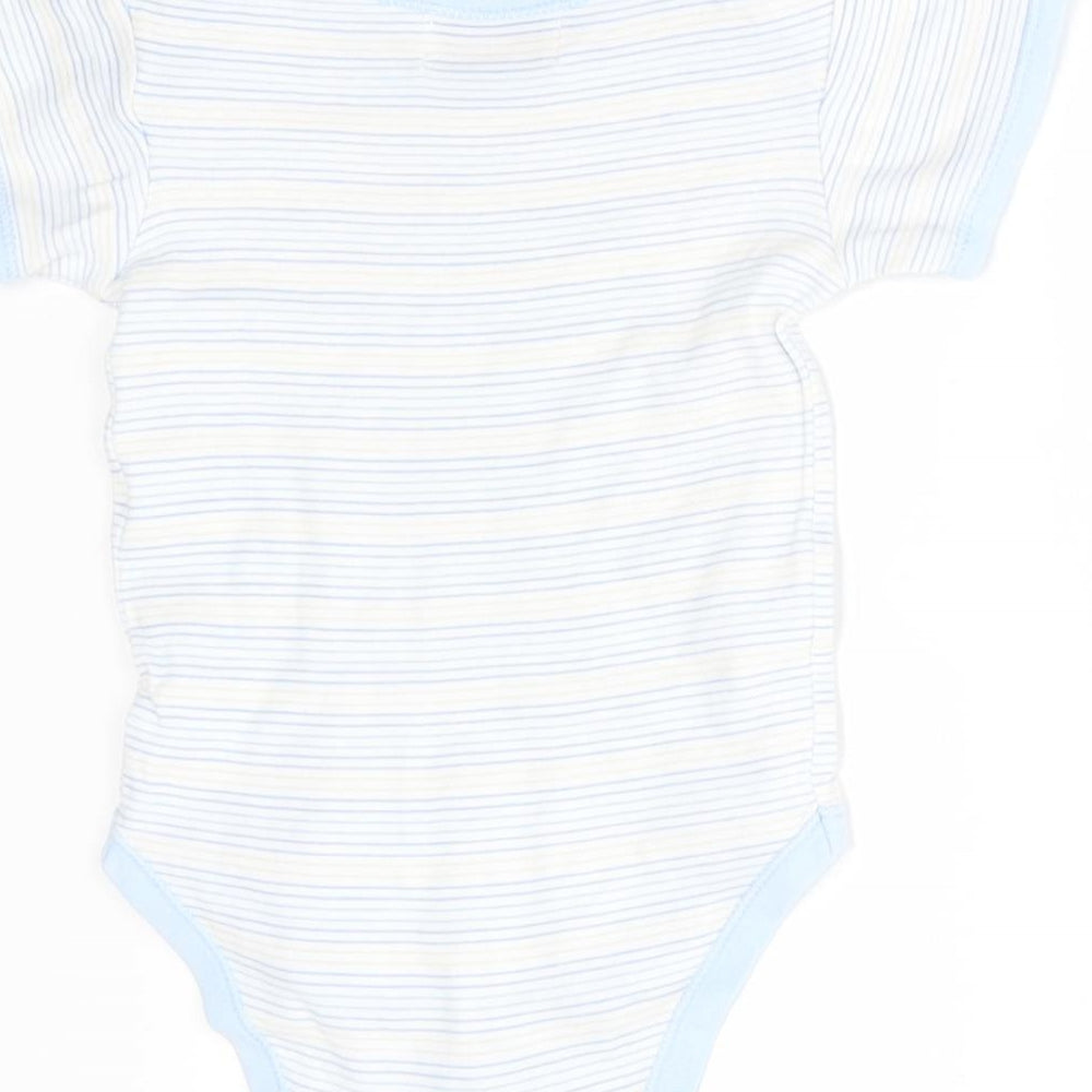 Early Days Baby Blue Striped Babygrow One-Piece Size 6-9 Months