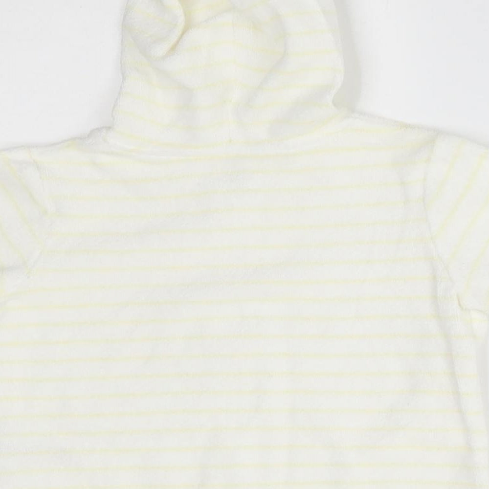 George Baby White Striped Full Zip Jumper Size 3-6 Months