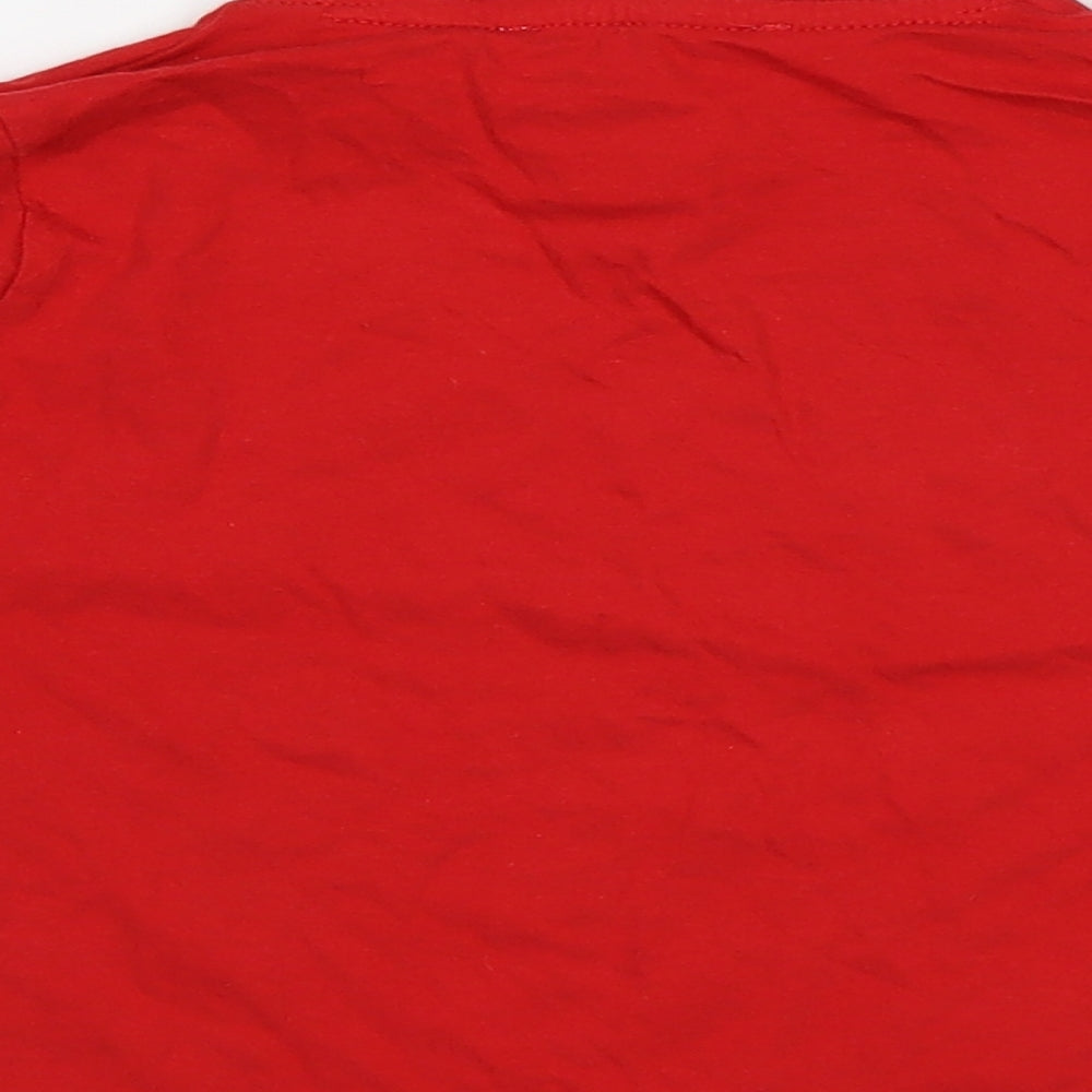 Comic Relief Girls Red Basic Polo Size 2-3 Years