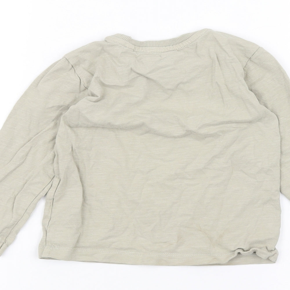NEXT Girls Brown Basic T-Shirt Size 2-3 Years
