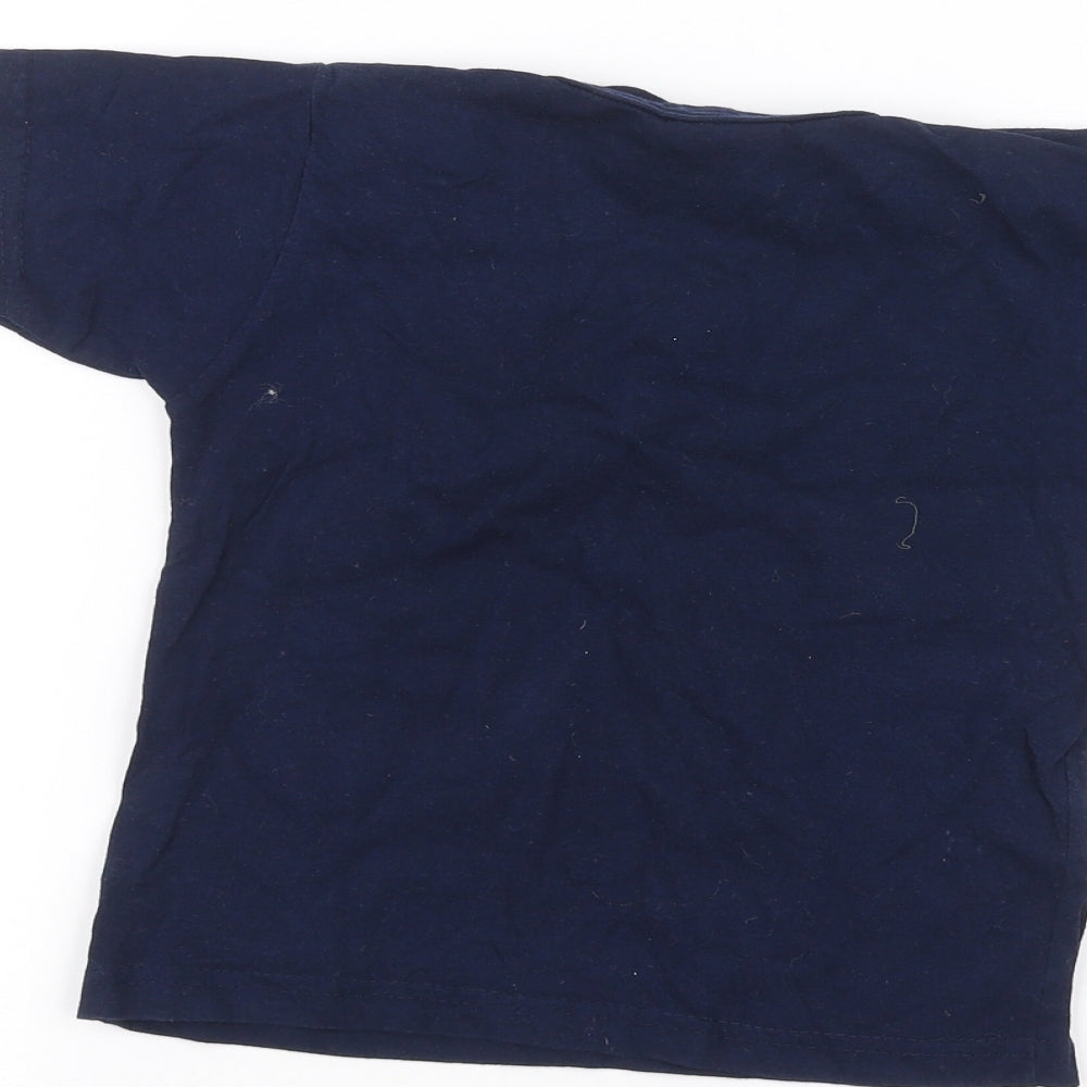 french spirit Boys Blue Basic T-Shirt Size 2 Years