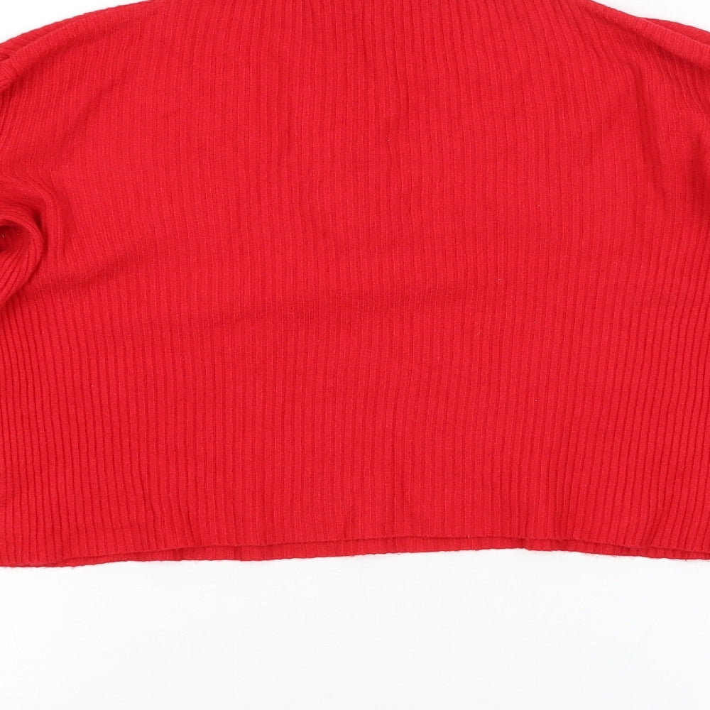 CHERRY KOKO Womens Red Full Zip Jumper Size S