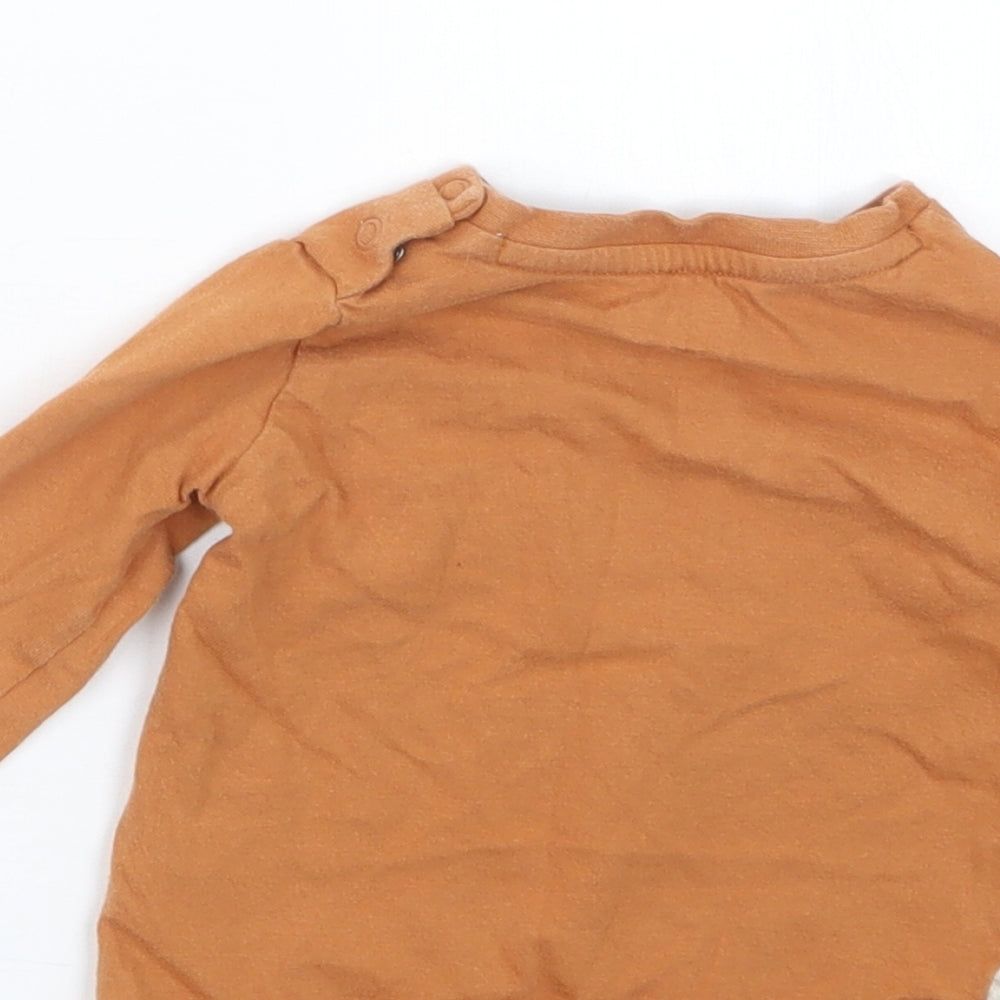 F&F Boys Beige Basic T-Shirt Size 6-9 Months