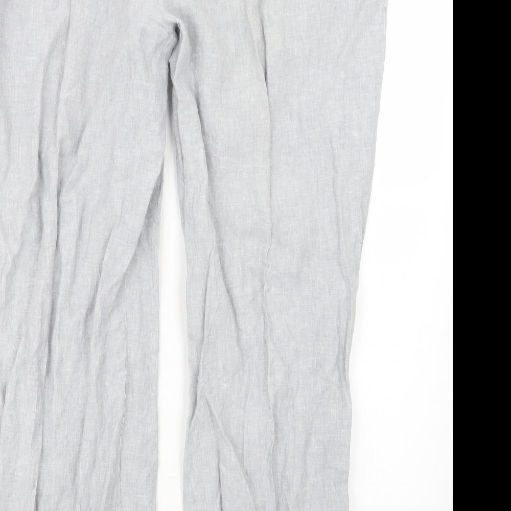 Marks and Spencer Womens Grey Trousers Size 20 L28.5 in