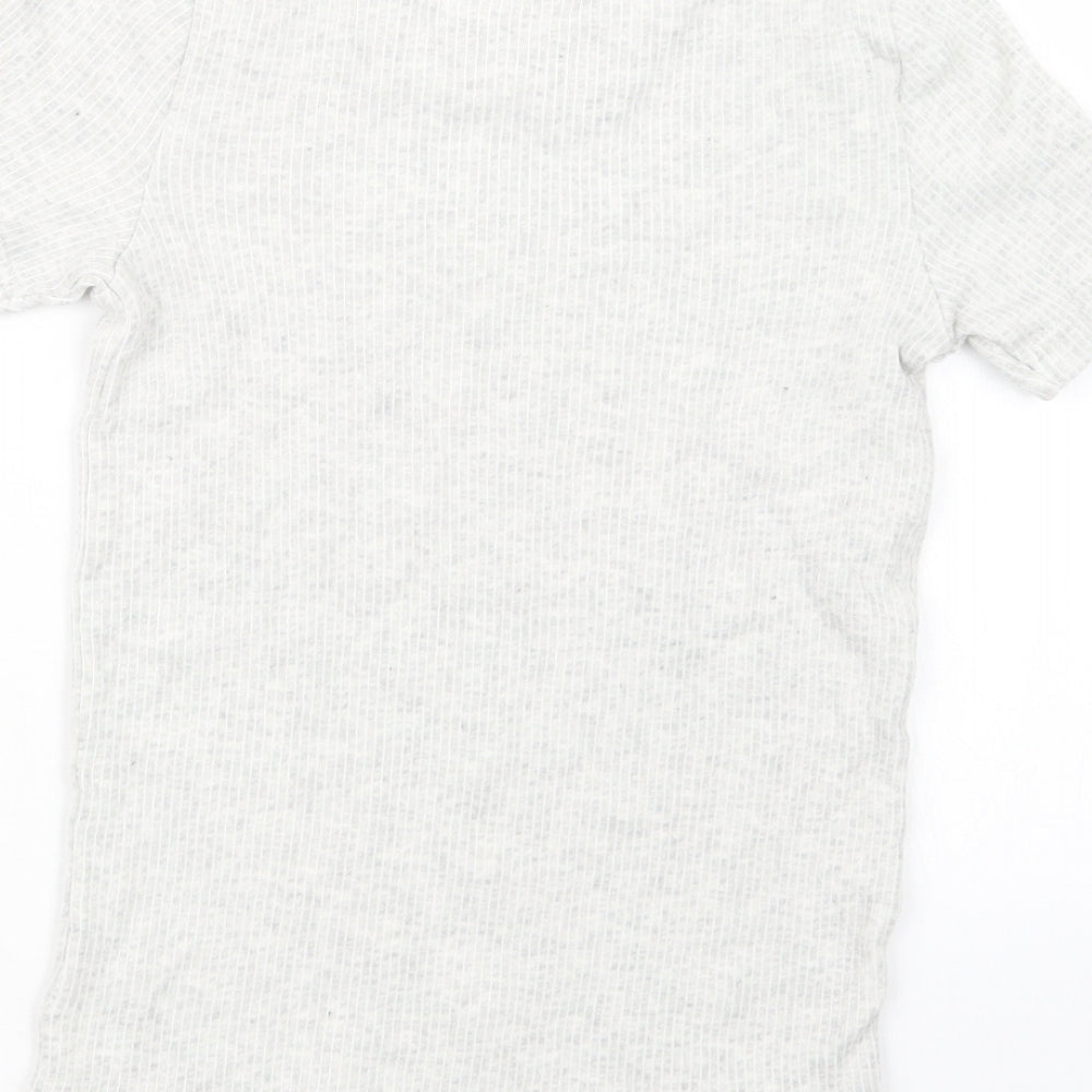 F&F Boys Grey Geometric Pyjama Top Size 9-10 Years