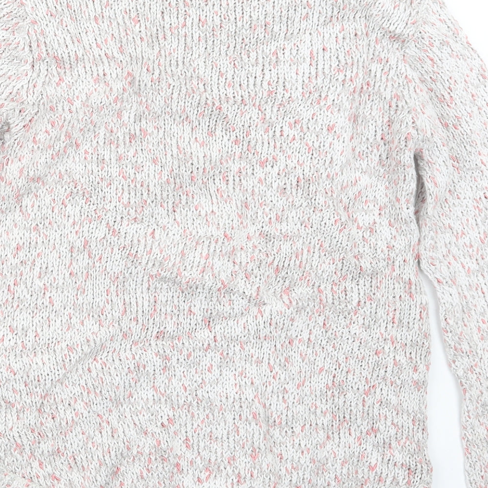 BHS Womens Grey Knit Pullover Jumper Size 10