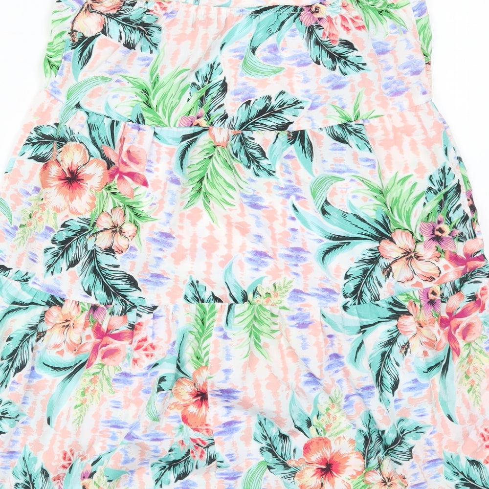 Primark Womens Multicoloured Floral Trapeze & Swing Size 6