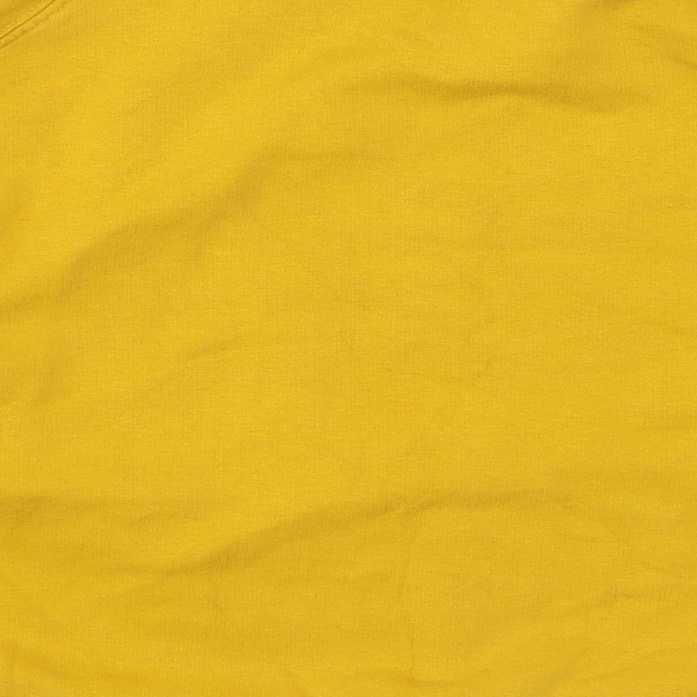 F&F Womens Yellow Pullover Sweatshirt Size 10