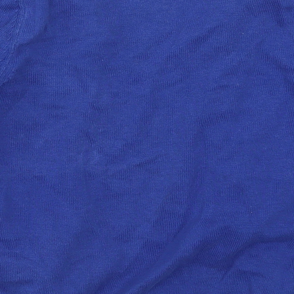 TU Girls Blue Knit Cardigan Jumper Size 6 Years