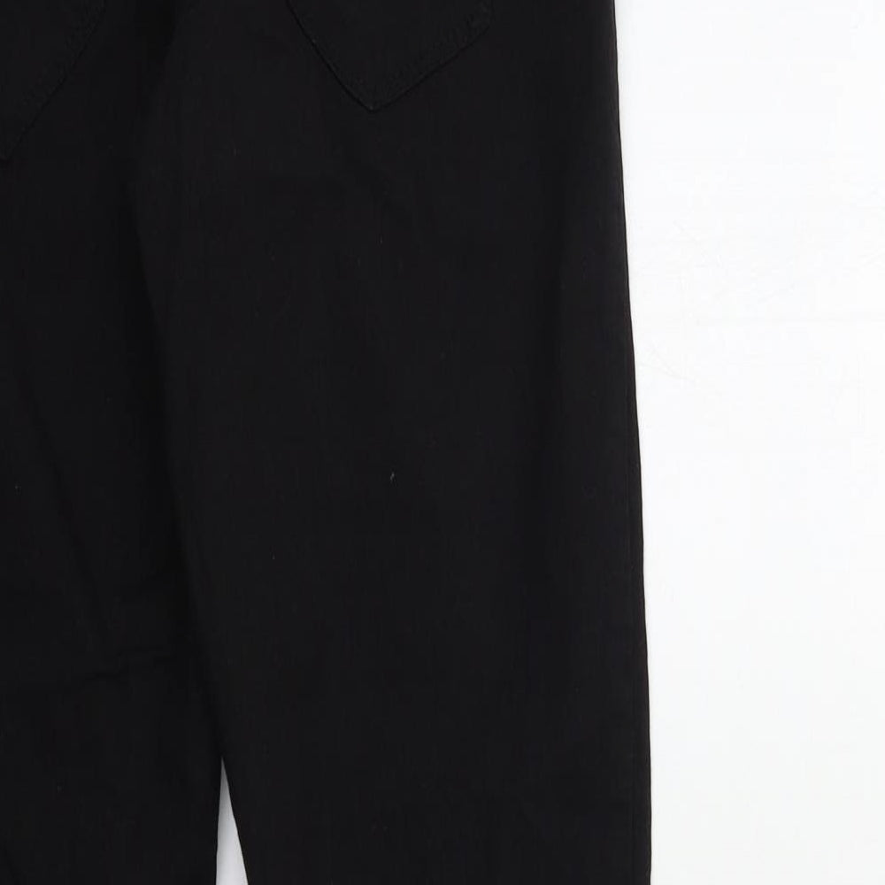Denim & Co. Womens Black Denim Skinny Jeans Size 10 L28 in
