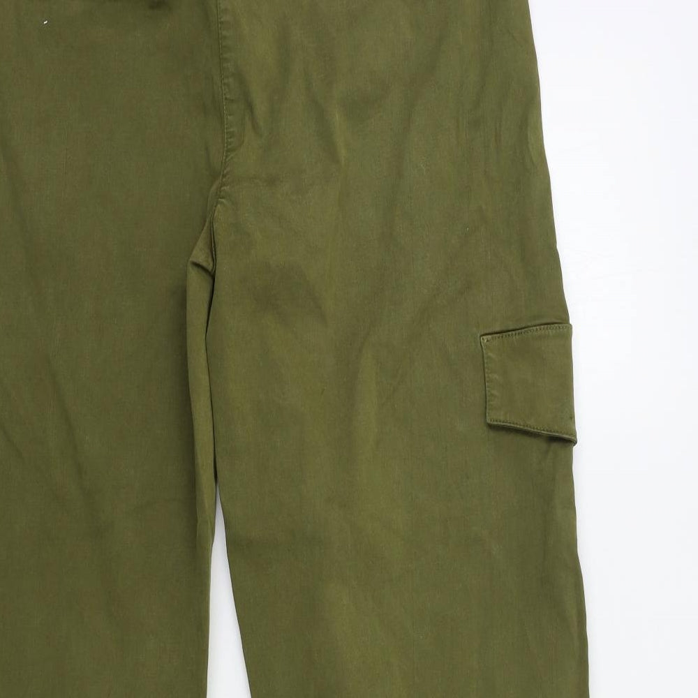 Womens Green Denim Skinny Jeans Size 32 in L28 in