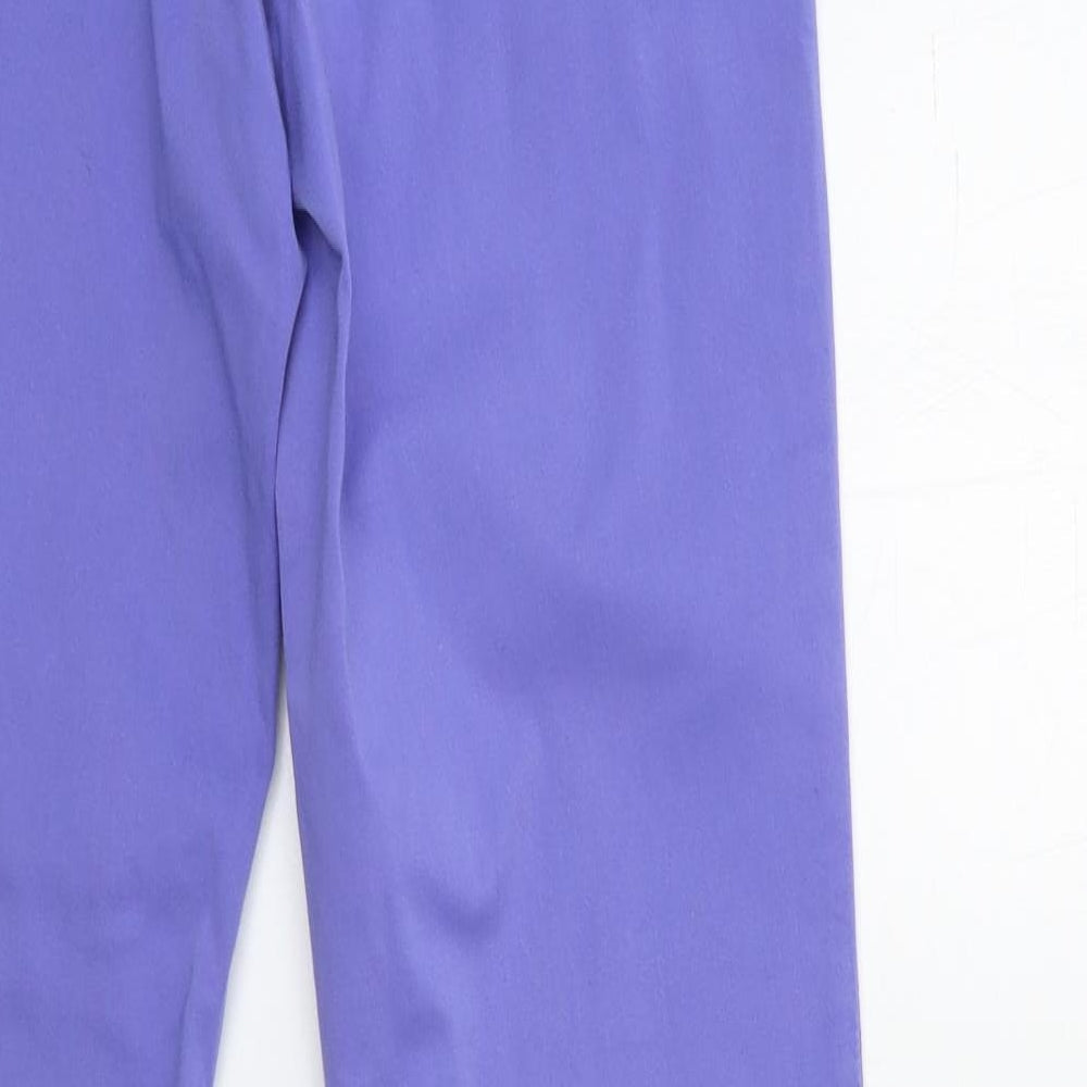 ROXI Womens Purple Chino Trousers Size 28 in L31 in