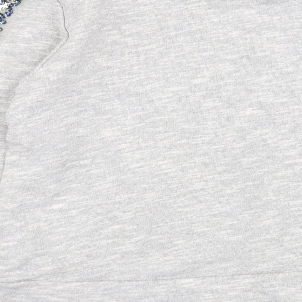 NEXT Girls Grey Pullover Jumper Size 11 Years